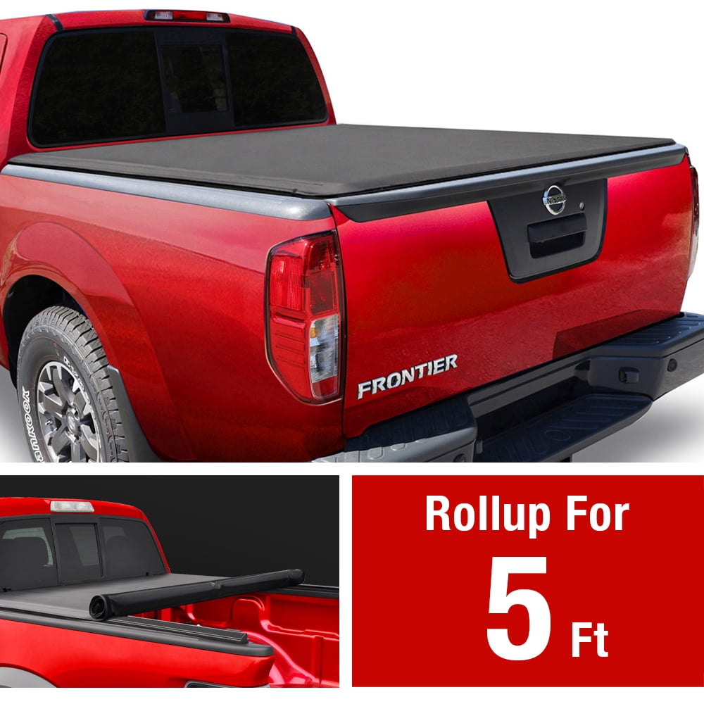 Soft Roll Up Truck Bed Tonneau Cover For 2005 2019 Nissan Frontier 2009 2014 Suzuki Equator Fleetside 5 Bed For Models With Or Without The Utili Track System Walmart Com Walmart Com