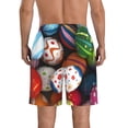 thumbnail image 3 of Kll Easter Egg Men'S Casual Summer Beach Shorts Hawaiian Shorts With Pockets-3x-Large, 3 of 9