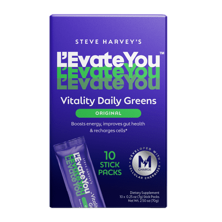 L'Evate You Vitality Daily Greens - Dietary Supplement - Original - 10 Count