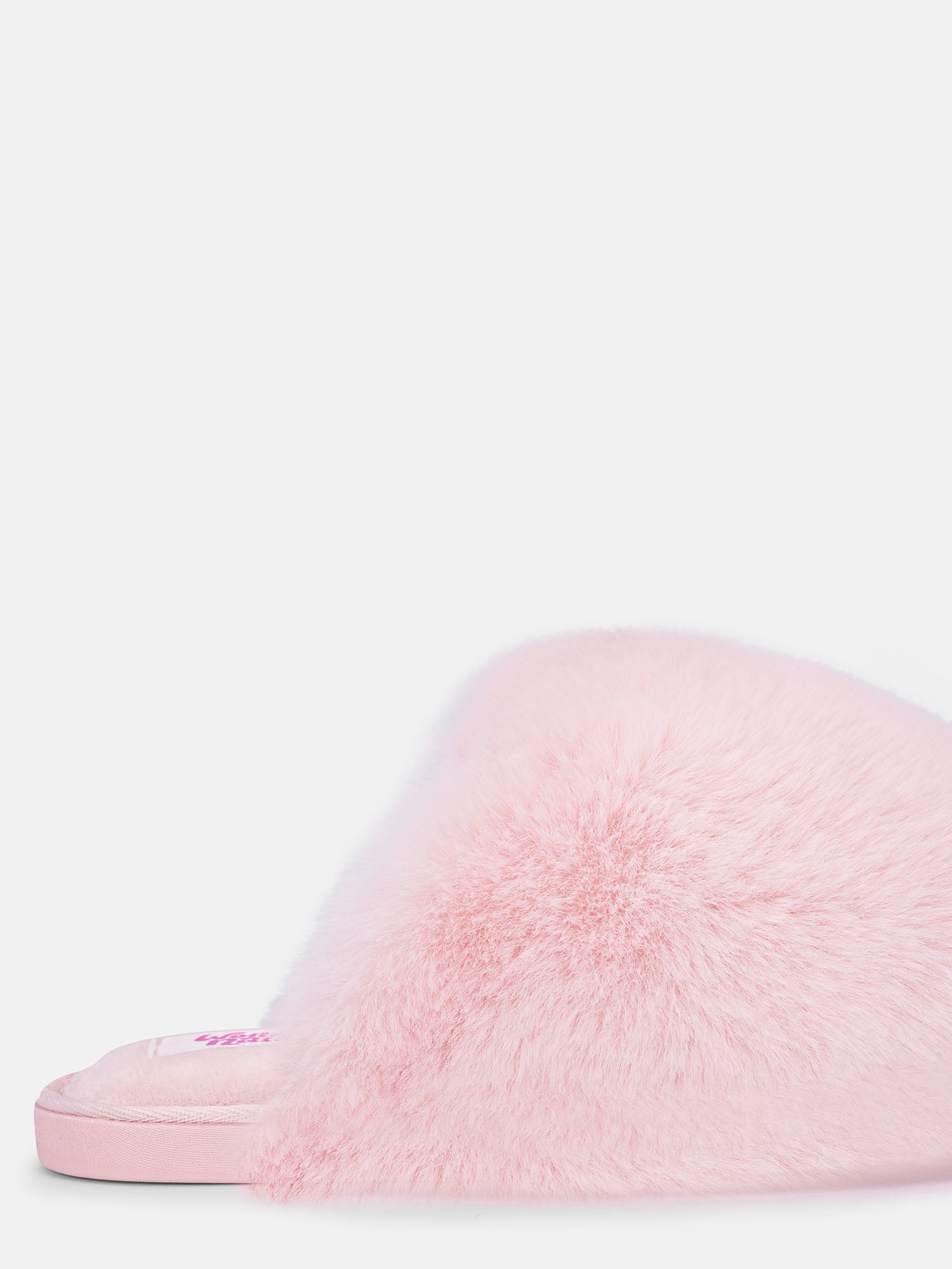 Wonder Nation Toddler, Little & Big Girls Faux Fur Puff Slippers
