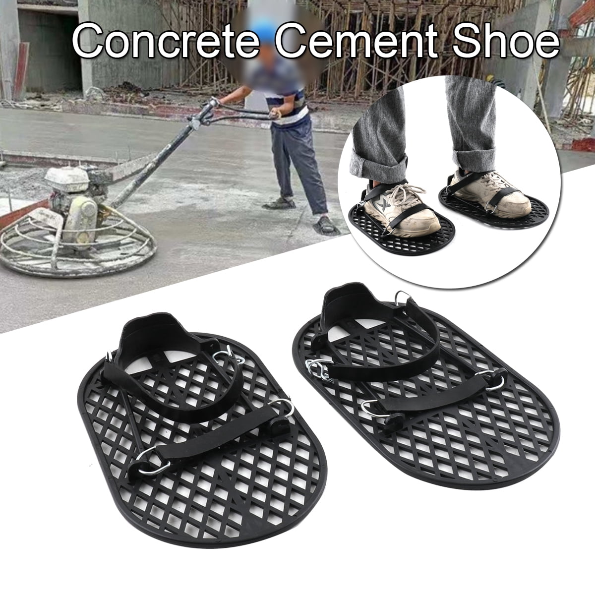 YILIKISS Concrete Cement Finishing Shoe Prevents Slippage ABS Engineering  Plastic Shoes 