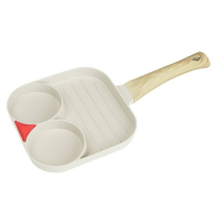 

Egg Frying Pan Egg Steak Pot Egg Cooker Pan Breakfast Maker Cookware Omelet Pot White