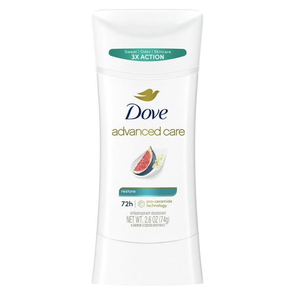 Dove Advanced Care Antiperspirant Deodorant Stick for Women Restore, 2.6 oz