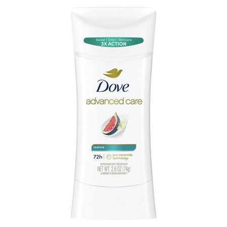 Dove Advanced Care Antiperspirant Deodorant Stick for Women Restore, 2.6 oz