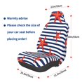 thumbnail image 2 of Lsque Starfish Navy Blue Stripe Pattern Car Seat Covers for Front Seats , Waterproof Seat Covers for Cars, Sporty Front Seat Covers,Car Seat Cover Protector Front Seats, 2 of 5