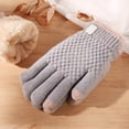 thumbnail image 2 of Nuevos Guantes De Punto Cálidos Con Lana Guantes De Invierno Para Mujer Guantes De Ciclismo A Prueba De Viento, 2 of 2