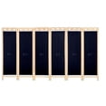 thumbnail image 1 of Biombo MARDAM Mampara DE Madera DE pino natural 6 Paneles color negro, 1 of 2
