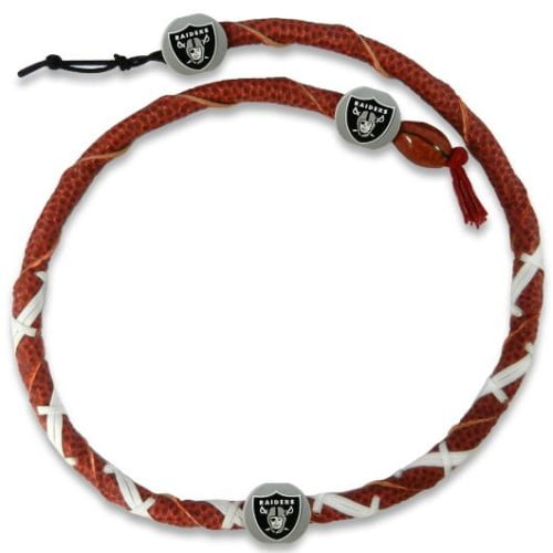 Oakland Raiders Spiral Football Necklace