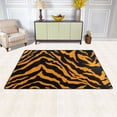 thumbnail image 3 of Tiger Print Background Area Floor Mats Non-Slip Rugs Soft Doormat 31 x 20 inch Carpet for Living Dining Room Bedroom Decorative, 3 of 7