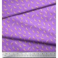 thumbnail image 3 of Soimoi Purple Cotton Duck Fabric Moustache Paisley Fabric Prints By Yard 44 Inch Wide, 3 of 3