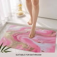 thumbnail image 6 of Pink Marble Doormat Outdoor Entrance 24"x36", Modern Abstract Luxury Golden Artwork Absorb Moisture Dirt Door Mats, Non-Slip Rubber Backing Floor Mats Indoor, Low-Profile Front Door Rugs, 6 of 9