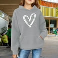 thumbnail image 2 of Mercatoo Girls Cute Heart Printed Hoodies School Casual Oversized Long Sleeve Kids Comfy Soft Pullover Tops Fall Winter Warm Clothes, 2 of 8