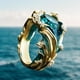 thumbnail image 5 of Anillo Abierto de Resina Ondulada para Mujer, 5 of 5