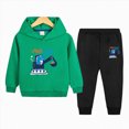 thumbnail image 2 of UAYOTSE Toddler Boy Long‑Sleeve Hoodie Jogger 2‑Piece Matching Outfit, Soft Casual Knit Set for Boys Home Play and Cool‑Weather Short Outings Size 7-8 Years, 2 of 4