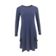 thumbnail image 1 of Vestido de jersey de algodón Minnieouse informal vintage primavera manga larga Azul oscuro L, 1 of 6
