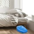 Senikei Blue Plastic Bedpan with Lid Heavy Duty Nursing Urinal for