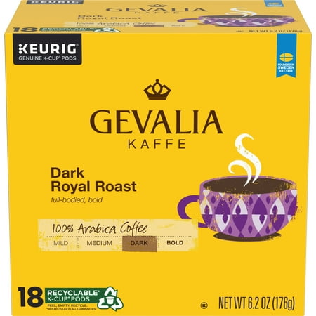 Gevalia Dark Royal Roast Dark Roast K-Cup® Coffee Pods, 18 ct Box