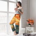 thumbnail image 6 of JUNZAN Tropical Sunset Paradise Women's Pajama Pants Drawstring Comfy Sleep Bottoms with Pockets-, 6 of 7