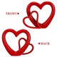 thumbnail image 3 of Corazón Cerámica Escultura San Valentín Heart Crafts Heart Figurines Carnal Adorno, 3 of 6