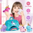 thumbnail image 3 of Peluche KMUYSL Unicorn para niñas de 3 a 8 años con bolsa arcoíris, 3 of 7