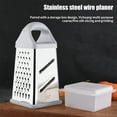 thumbnail image 4 of Qwtwty Food Chopper Vegetables Slicers - Stainless Steel, Box Grater for Cheese, Vegetables, Ginger - Dishwasher Safe Cheese Grater, Box Grater for Cheese Stainless Steel S, 4 of 8