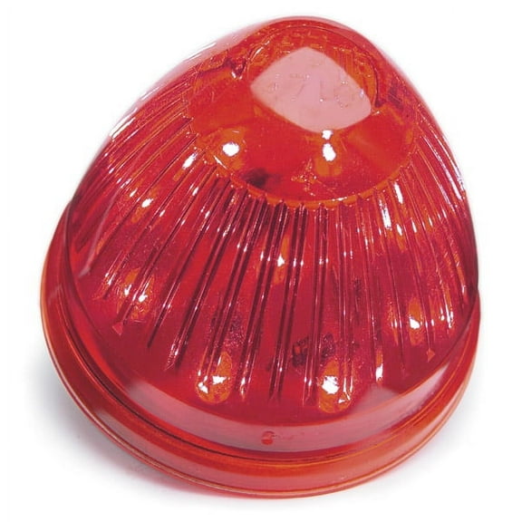 Grote CLR/MRK, 2" RED BEEHIVE, 9 DIODE, HI COUNT LED (G3092)