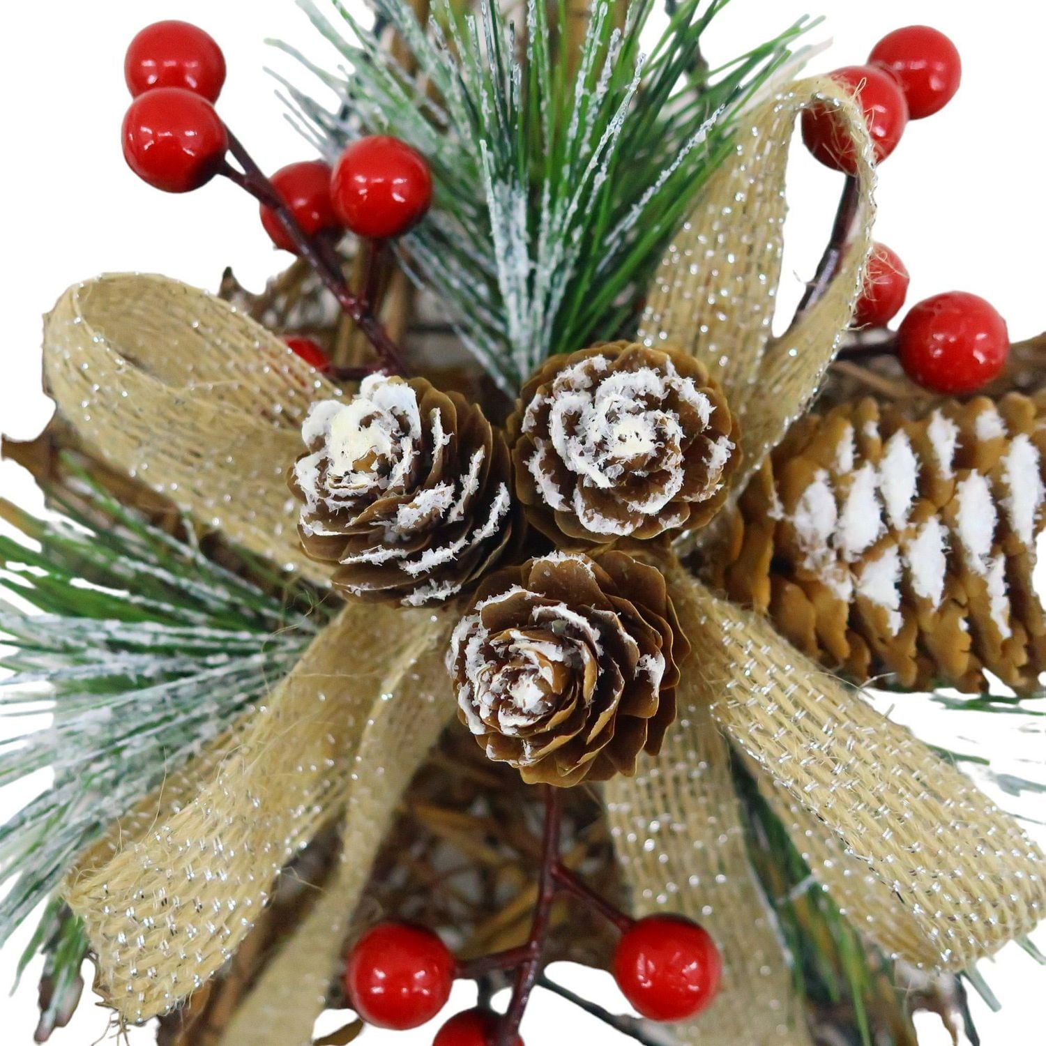 HOLIDAY TIME CIME D'ARBRE ÉTOILE EN BOIS 12" CIME D'ARBRE ÉTOILE EN BOIS