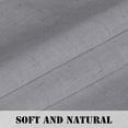 thumbnail image 4 of PrimeBeau Natural Linen Blended Semi Sheer Window Curtain Drapes with Nickel Grommets, 52" W x 84" L, Dove, 4 of 6