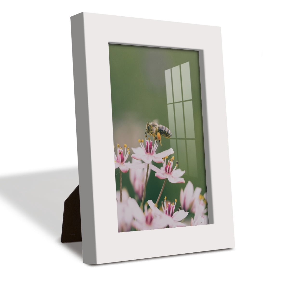 Modern 4 in. x 6 in. White Picture Frame (Set of 4)
