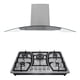 thumbnail image 1 of Combo Campana Cristal 90cm Y Parrilla GUTSTARK Inox Gas 5 Quemadores, 1 of 7