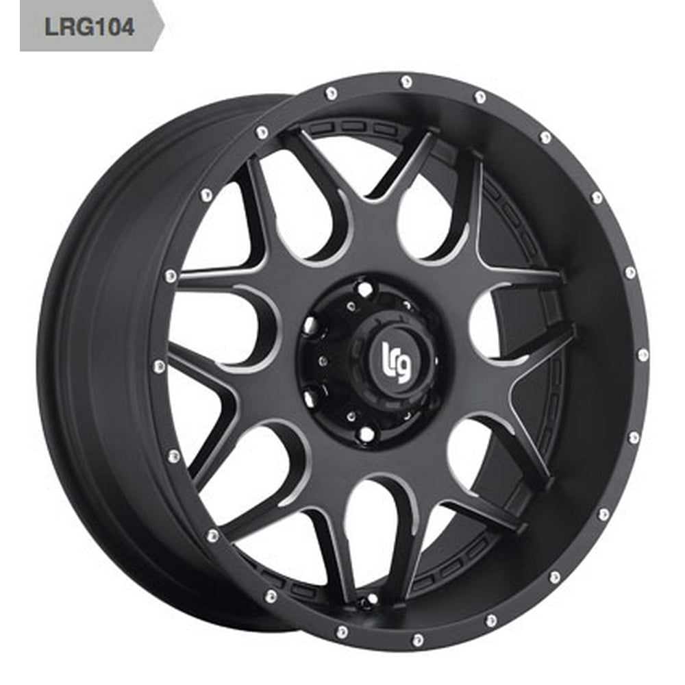 20" Black With Natural Accents 104 Series Wheel by LRG Wheels
