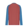 thumbnail image 4 of FAIWAD Womens Long Sleeve Tops Casual Loose Raglan Sleeve Color Block Tshirts Casual Crewneck Basic Pullover Tops, 4 of 5
