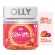 OLLY Collagen Gummy Rings Supplement, Skin Support Supplement, Collagen Peptides, 30 Count