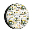 thumbnail image 1 of Balery Transportation Cartoon Cubiertas para Neumáticos - Protector Resistente para Neumáticos de Camioneta, SUV, Remolque, Camper y RV-15 inch, 1 of 6