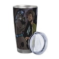 thumbnail image 2 of Lsque Scooby-Doo Pattern 20oz Car Cup with Lid and Straw, Insulated Coffee Cup with Straw Topper, Spill Proof Travel Coffee Mug, Stainless Steel Tumble, 2 of 8