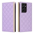thumbnail image 4 of Desugned For Samsung Galaxy S21 Ultra Wallet Phone Case,With Suction Cup Fastener,Flip Folding Kickstand,With Card Slots,Wrist Strap&Shoulder Strap,Shockproof PU Leather Phone Case,Purple, 4 of 9