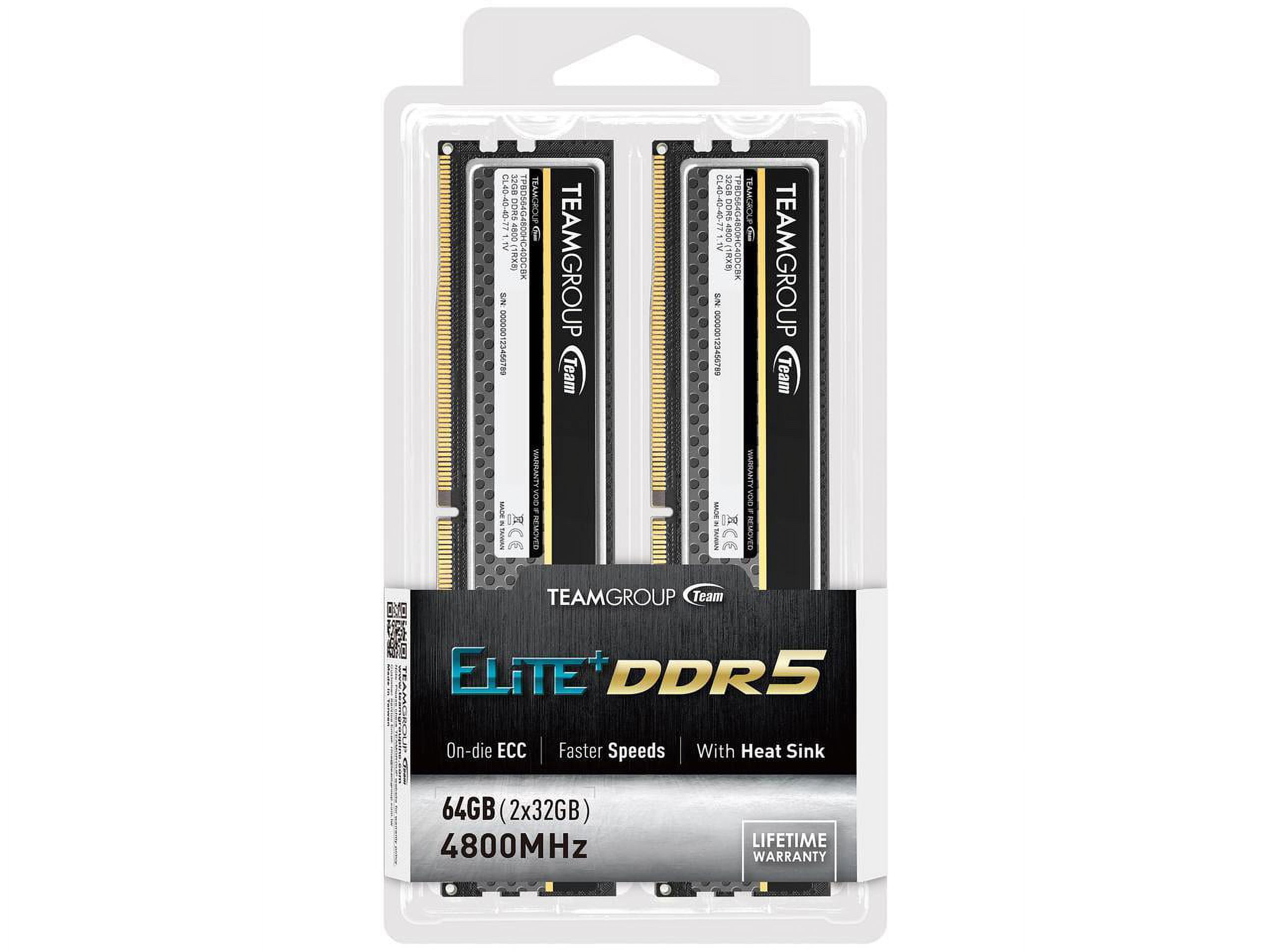 TEAMGROUP Elite+ DDR5 64GB 6000MHz 32Gx2