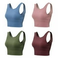 thumbnail image 4 of Women Summer Tight Vest Running Fitness Tank Top Women Breathable High Elastic Sensual Quick Dry Sports Vest Bra, 4 of 5