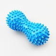 thumbnail image 1 of rodillos de masaje para pies con forma de erizo, para aliviar el dolor muscular de brazos y pies (azul), 1 of 5