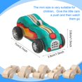 thumbnail image 2 of Juguetes de madera para coches Zhanmai, manualidades sin terminar, 24 piezas, 2 of 7