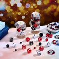 thumbnail image 4 of 320 Pcs Casino Theme Vase Fillers Bead Kits Plastic Imitation Pearl Beads Opaque Acrylic Dice Handmade Polymer Clay Mini Playing Card, 4 of 5