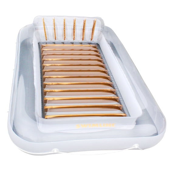 Open Box Swimline Luxe Edition Inflatable Suntan Floating Pool Lounger,