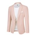 thumbnail image 1 of Yunclos - Blazer de un botón para hombre, clásico, ajustado, informal, de negocios, 1 of 4