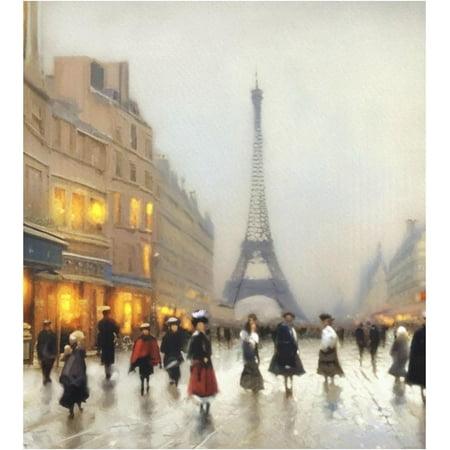 

Hyjoy 23x26In Old Paris Landscape Dishwasher Magnet Cover Reusable Fridge Panel Decal with Magnetic Stickers for Kitchen Appliance Home Decor