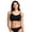 Black, variant on Women's Seamfree Back Smoothing Cami Strap Bralette
