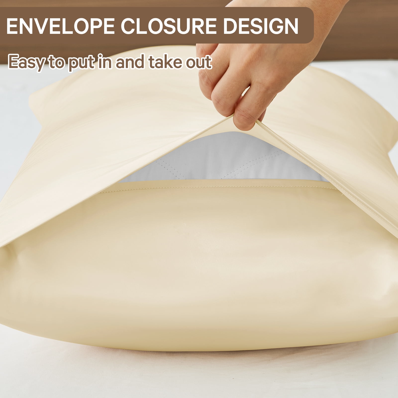 Teler Down Pillows Queen Size Set of 1, Luxury Feather Pillow for Hair and Skin, Fluffy and Supportive Bed Pillows for Side, Back Sleepers (20"x28")