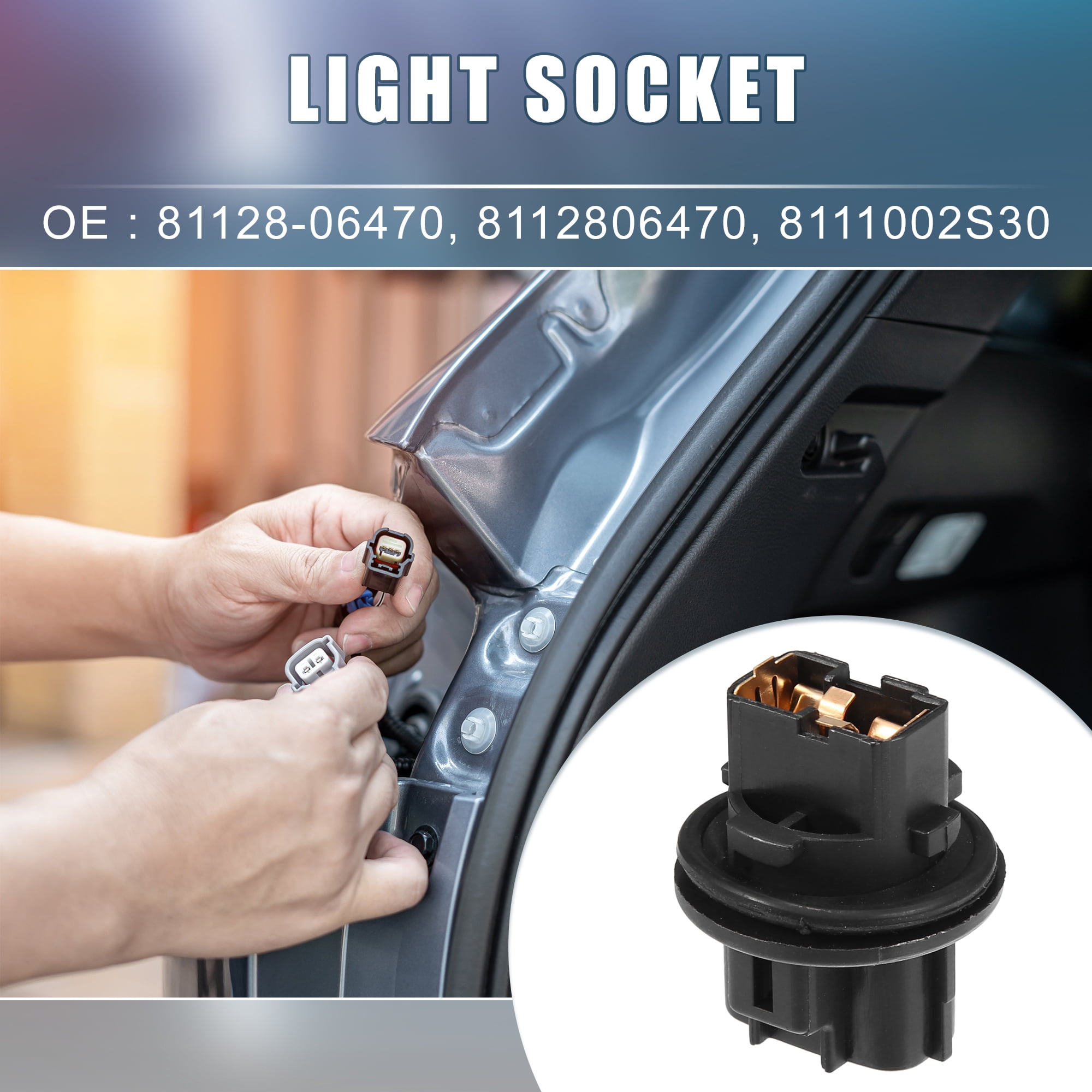 Unique Bargains Front Turn Signal Light Holder 81128-06470 for Toyota Avalon Camry