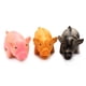 thumbnail image 4 of EeaseMX 2 juguetes de látex con sonido de voz para perros, con forma de cerdo de goma que grita y chirría, para masticar (amarillo y negro), 4 of 8