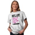 thumbnail image 2 of Animal Ladies TShirts Tees T For Women What I Look For In Guys Labrador Pet Dog Gift, 2 of 2