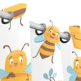 thumbnail image 3 of Bees with Leaves Curtains Black Out Curtains for Sliding Glass Doors Bedroom Living Room Bathroom 2 Panels Set, 3 of 5